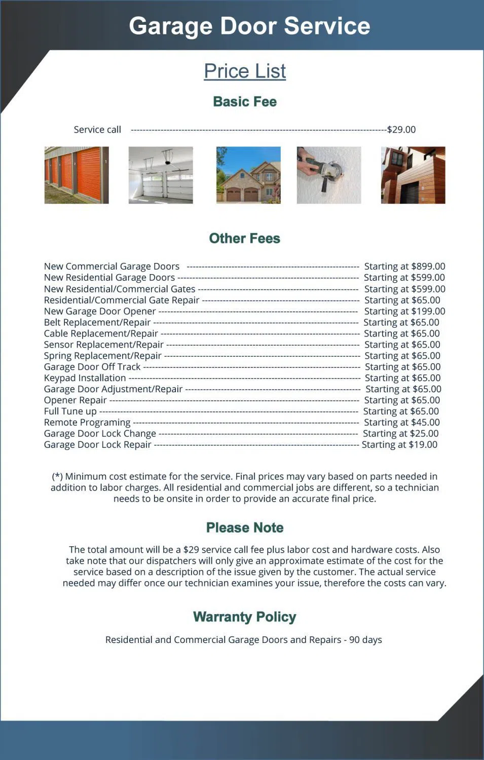 Exclusive Garage Door Repair Service Manville, NJ 908-552-0040